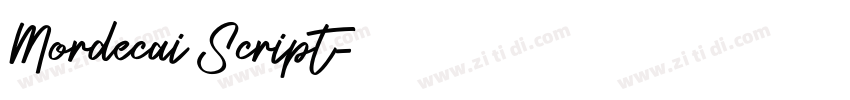 Mordecai Script字体转换 Mordecai Script字体转换